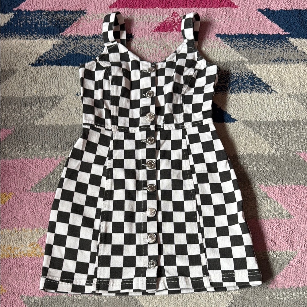 Forever 21 Checkered Denim Dress